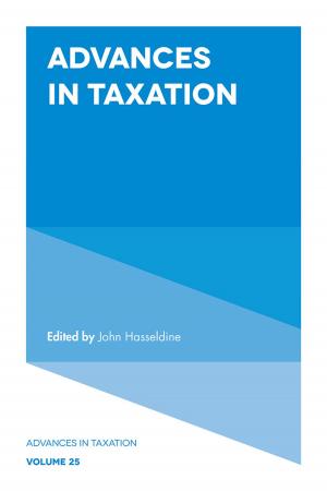 Cover of the book Advances in Taxation by Jürgen Deters