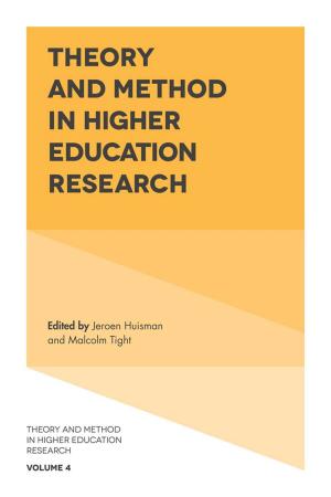 Cover of the book Theory and Method in Higher Education Research by R.M. O’Toole B.A., M.C., M.S.A., C.I.E.A.