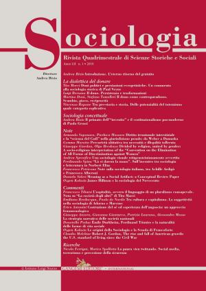Cover of the book Sociologia n.1/2018 by Patrizia Tamiozzo Villa