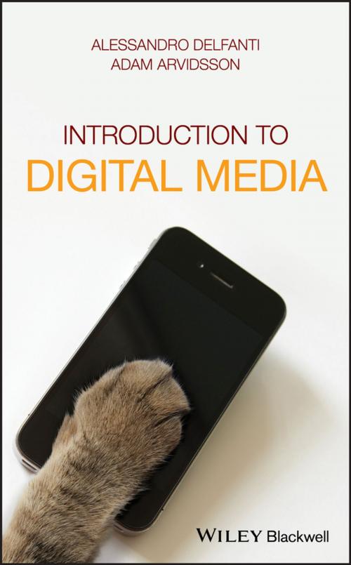 Cover of the book Introduction to Digital Media by Alessandro Delfanti, Adam Arvidsson, Wiley