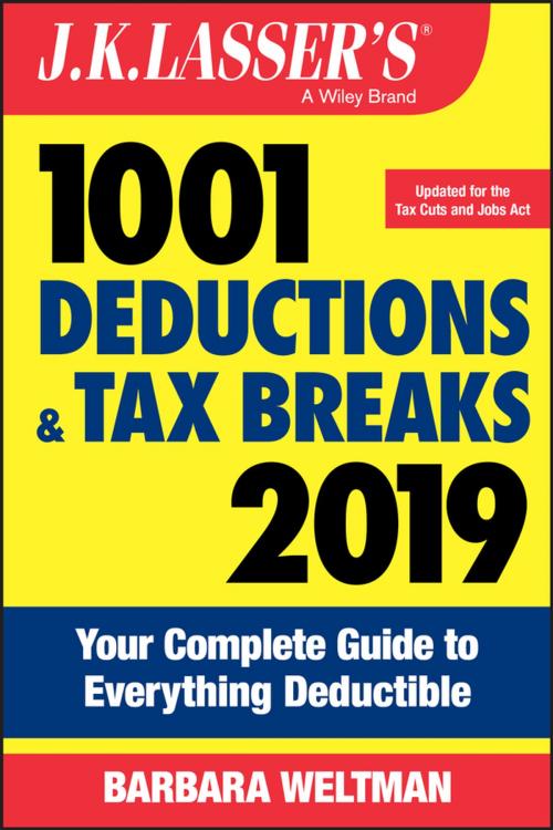 Cover of the book J.K. Lasser's 1001 Deductions and Tax Breaks 2019 by Barbara Weltman, Wiley