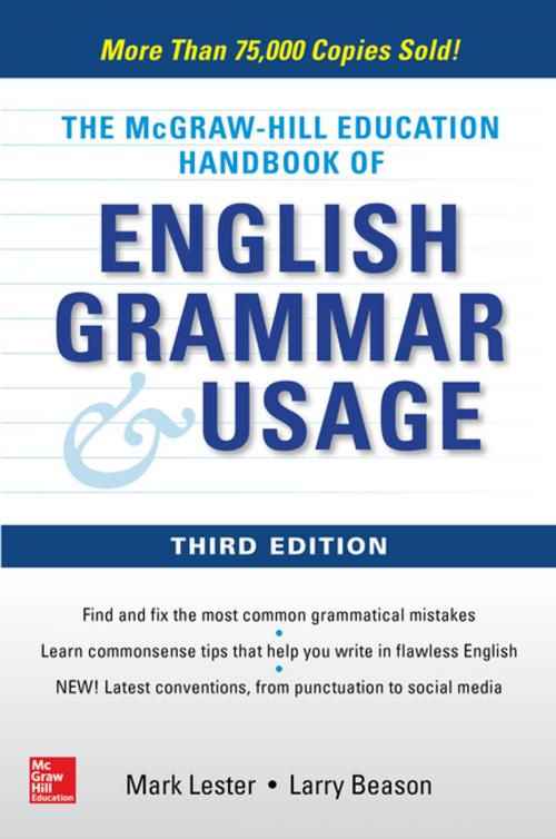 Cover of the book McGraw-Hill Education Handbook of English Grammar & Usage by Mark Lester, McGraw-Hill Education