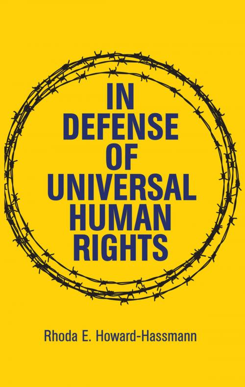 Cover of the book In Defense of Universal Human Rights by Rhoda E. Howard-Hassmann, Wiley