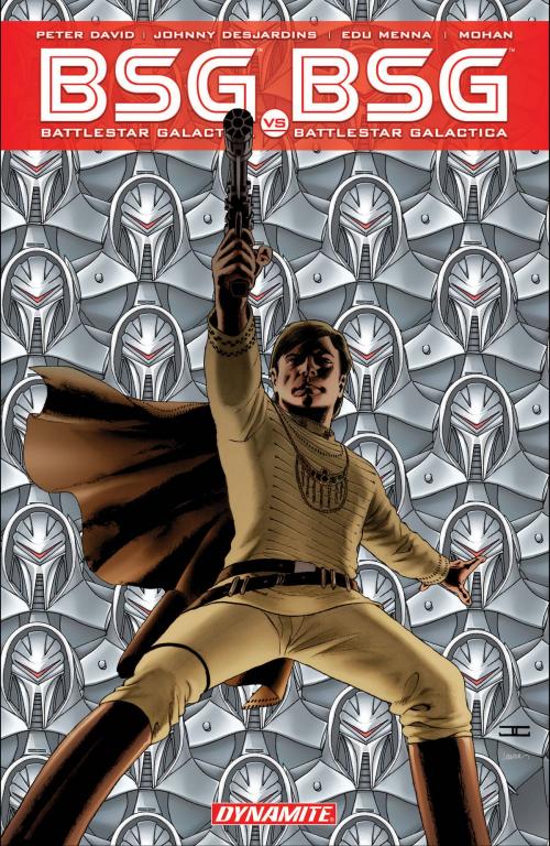 Cover of the book Battlestar Galactica Vs. Battlestar Galactica by Peter David, Dynamite Entertainment