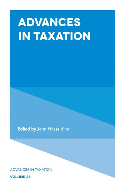 Cover of the book Advances in Taxation by , Emerald Publishing Limited