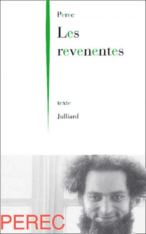 Cover of the book Les Revenentes by Georges PEREC, Groupe Robert Laffont