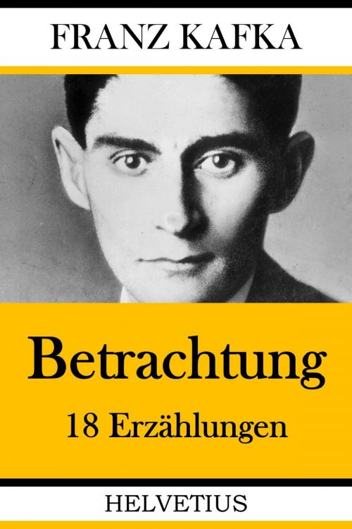Cover of the book Betrachtung by Franz Kafka, epubli