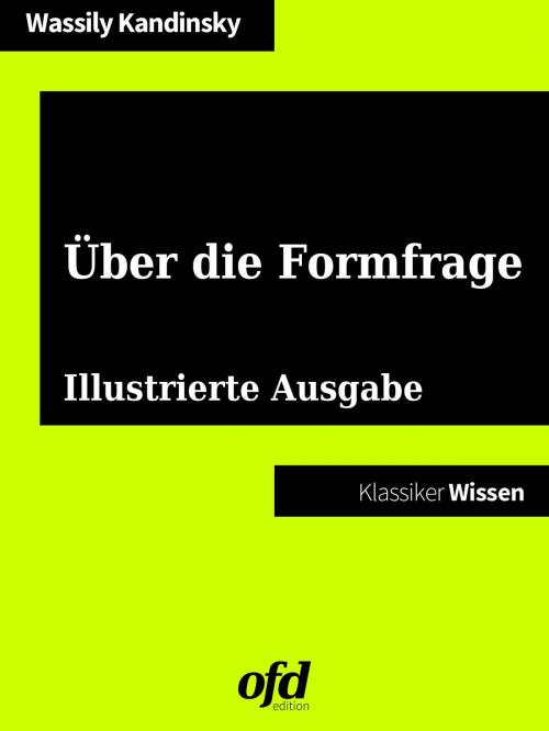 Cover of the book Über die Formfrage by Wassily Kandinsky, Books on Demand