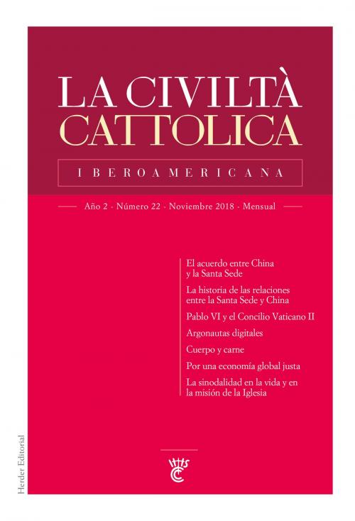 Cover of the book La Civiltà Cattolica Iberoamericana 22 by Antonio Spadaro, Varios Autores, Herder Editorial