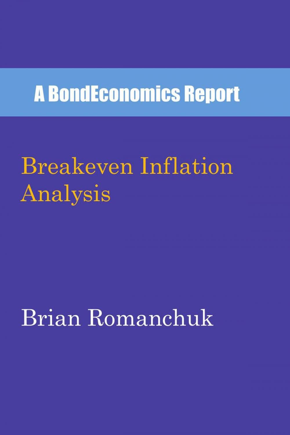 Big bigCover of Breakeven Inflation Analysis