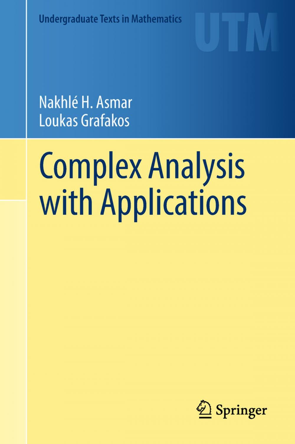 Big bigCover of Complex Analysis with Applications