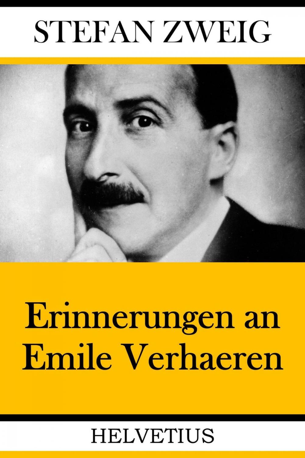 Big bigCover of Erinnerungen an Emile Verhaeren