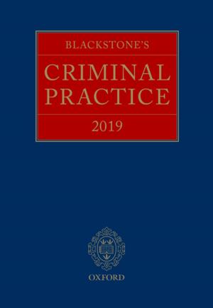 Cover of Blackstone's Criminal Practice 2019