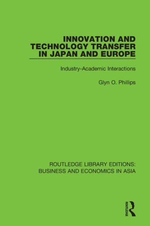 Cover of the book Innovation and Technology Transfer in Japan and Europe by David Downes, D. M. Davies, M. E. David, P. Stone