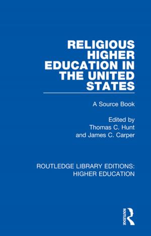 Cover of the book Religious Higher Education in the United States by B. K. Greener, W. J. Fish