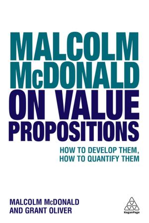 Book cover of Malcolm McDonald on Value Propositions