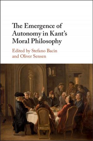 Cover of the book The Emergence of Autonomy in Kant's Moral Philosophy by Yoav Shoham, Kevin Leyton-Brown