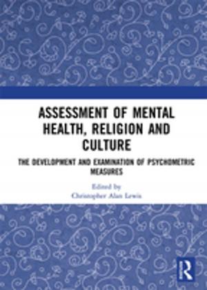Cover of the book Assessment of Mental Health, Religion and Culture by Daniel G. McCrillis Th. D.