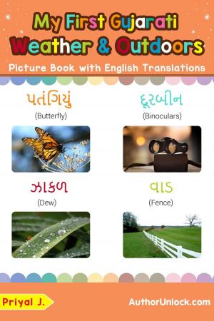 Book cover of My First Gujarati Weather & Outdoors Picture Book with English Translations