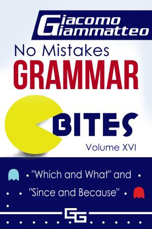 Book cover of No Mistakes Grammar Bites Volume XVI, "Which and What" and "Since and Because"