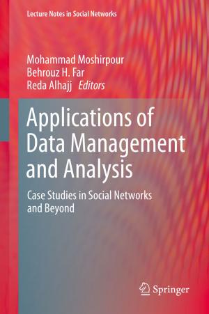 Cover of the book Applications of Data Management and Analysis by Kolumban Hutter, Irina P. Chubarenko, Yongqi Wang