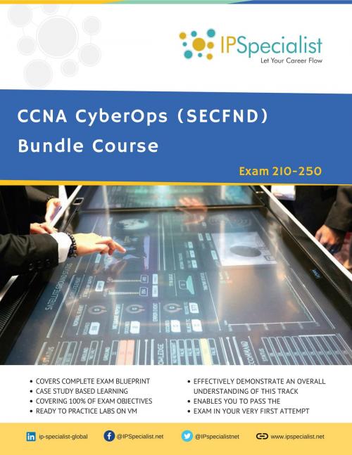 Cover of the book CCNA CyberOps (SECFND) Bundle Course by IP Specialist, IP Specialist