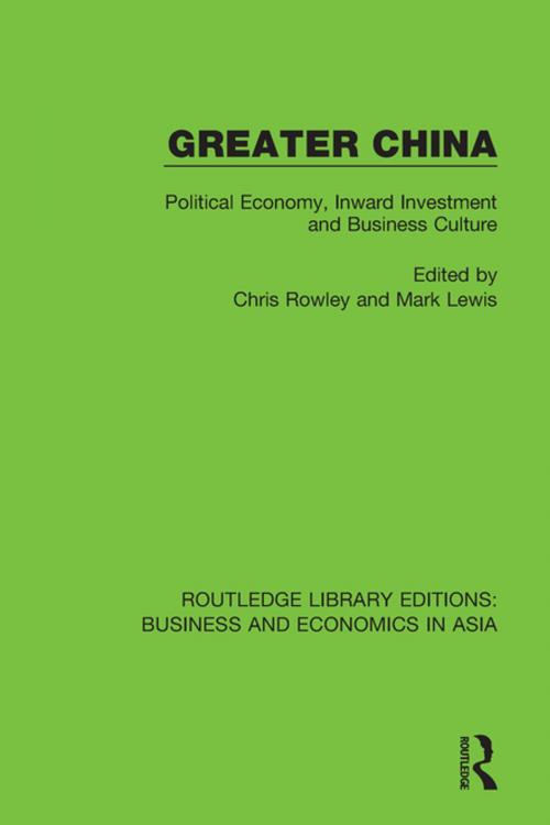 Cover of the book Greater China by , Taylor and Francis