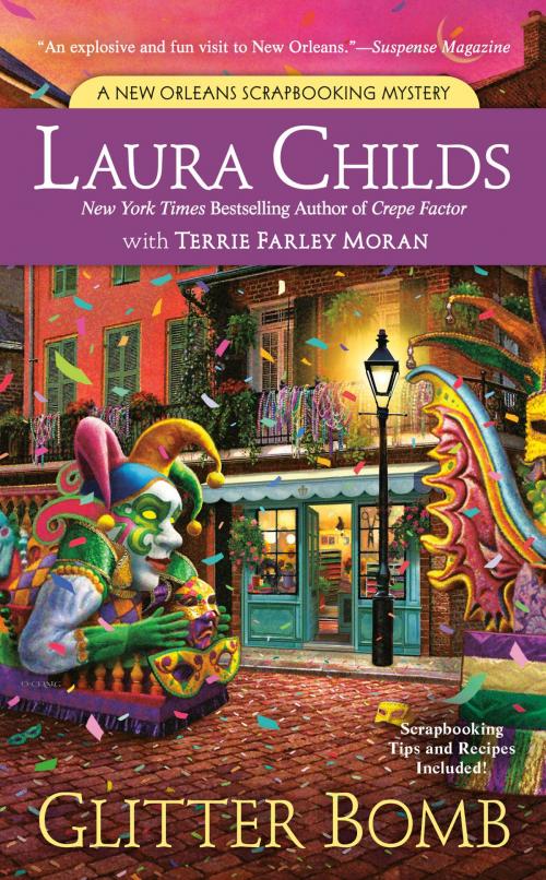 Cover of the book Glitter Bomb by Laura Childs, Terrie Farley Moran, Penguin Publishing Group