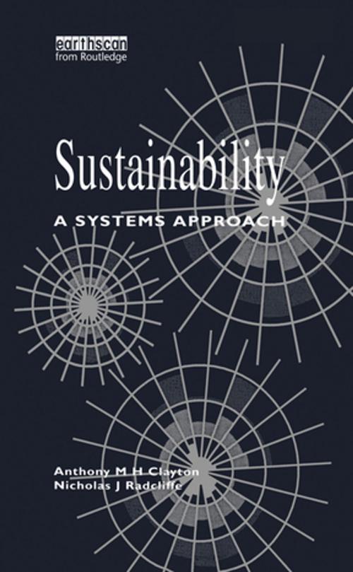 Cover of the book Sustainability by Tony Clayton, Nicholas Radcliffe, Taylor and Francis