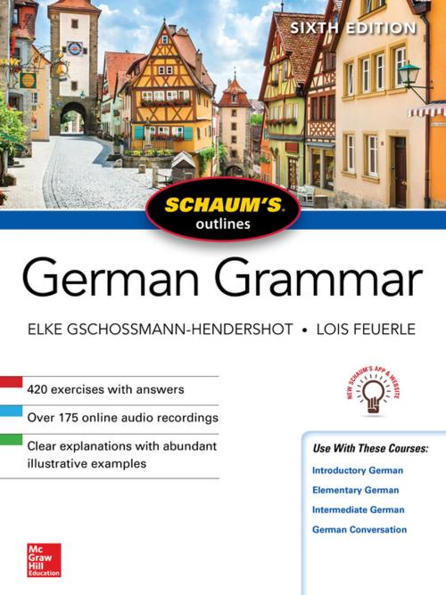Cover of the book Schaum's Outline of German Grammar, Sixth Edition by Elke Gschossmann-Hendershot, Lois Feuerle, McGraw-Hill Education