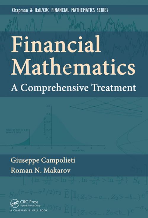 Cover of the book Financial Mathematics by Giuseppe Campolieti, Roman  N. Makarov, CRC Press