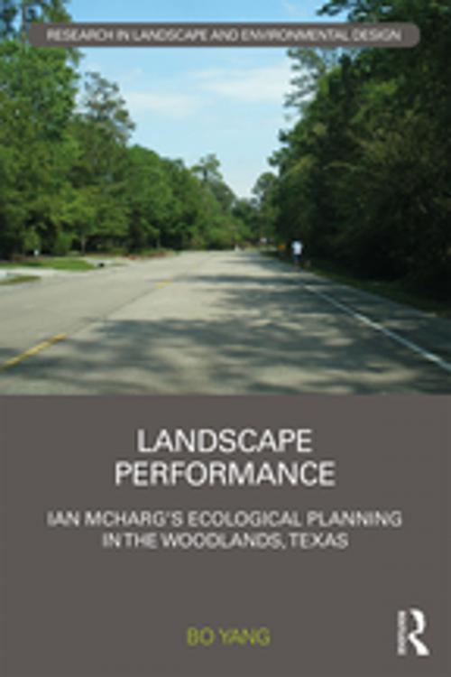 Cover of the book Landscape Performance by Bo Yang, Taylor and Francis