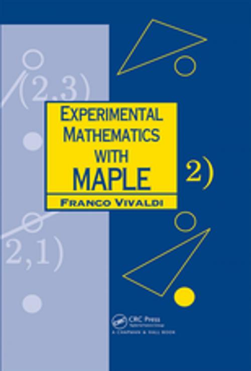 Cover of the book Experimental Mathematics with Maple by Franco Vivaldi, CRC Press