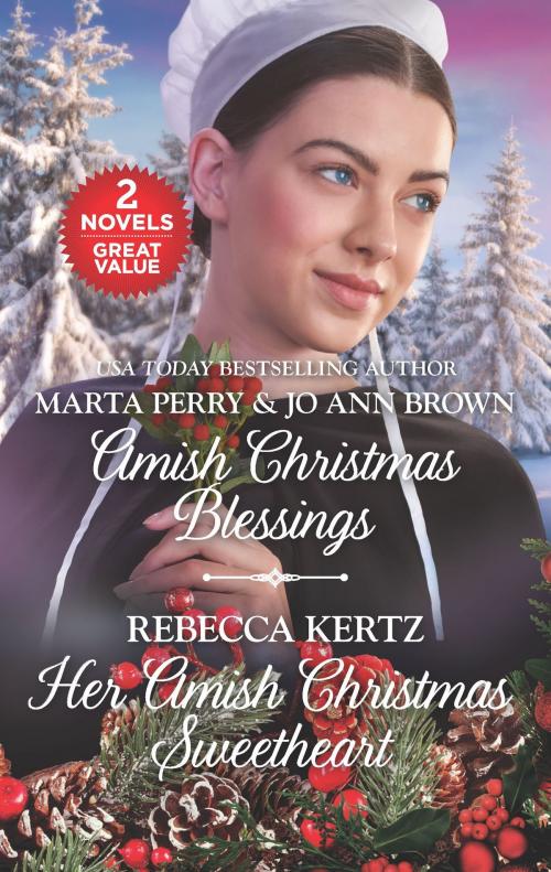 Cover of the book Amish Christmas Blessings and Her Amish Christmas Sweetheart by Marta Perry, Rebecca Kertz, Harlequin