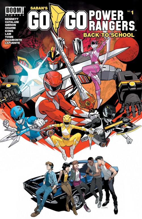 Cover of the book Saban's Go Go Power Rangers: Back to School #1 by Marguerite Bennett, Walter Baiamonte, Joana Lafuente, BOOM! Studios