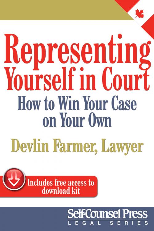 Cover of the book Representing Yourself In Court (CAN) by Devlin Farmer, Self-Counsel Press