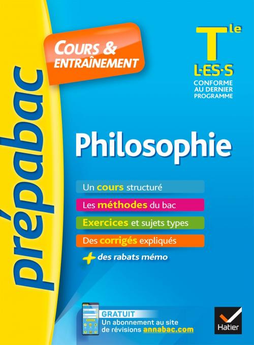 Cover of the book Philosophie Tle L, ES, S - Prépabac Cours & entraînement by Patrick Ghrenassia, Pierre Kahn, Hatier