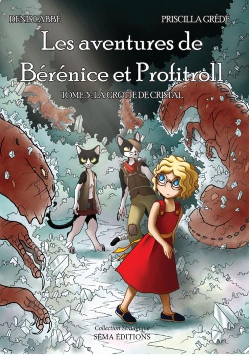 Cover of the book Les aventures de Bérénice et Profitroll, tome 3 : La grotte de cristal by Denis Labbé, Séma Éditions