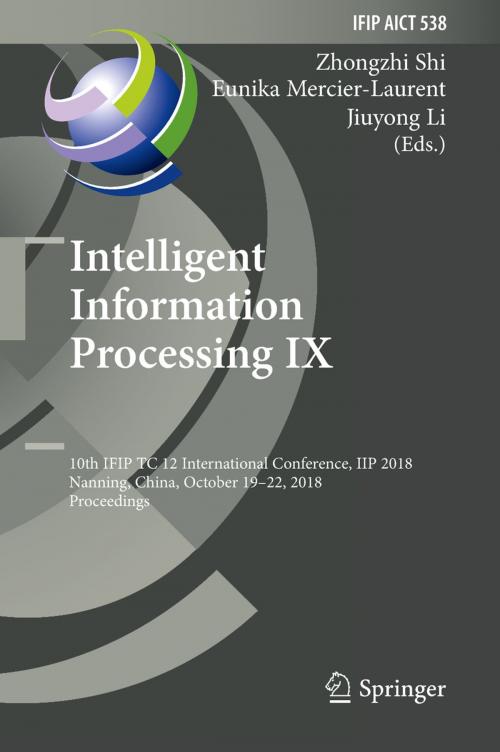 Cover of the book Intelligent Information Processing IX by , Springer International Publishing