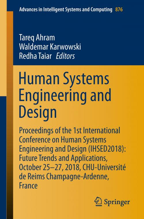Cover of the book Human Systems Engineering and Design by , Springer International Publishing