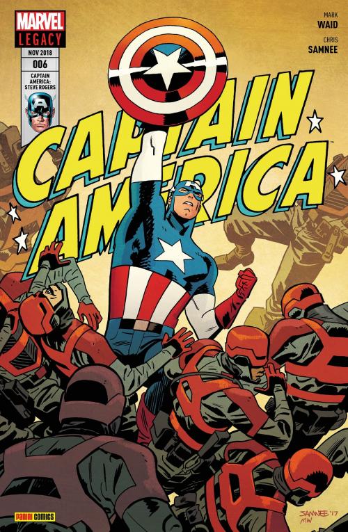 Cover of the book Captain America: Steve Rogers 6 - Land der Tapferen by Mark Waid, Marvel bei Panini Comics