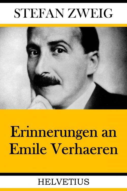 Cover of the book Erinnerungen an Emile Verhaeren by Stefan Zweig, epubli