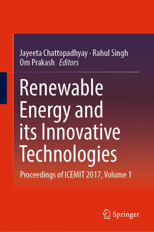Cover of the book Renewable Energy and its Innovative Technologies by , Springer Singapore