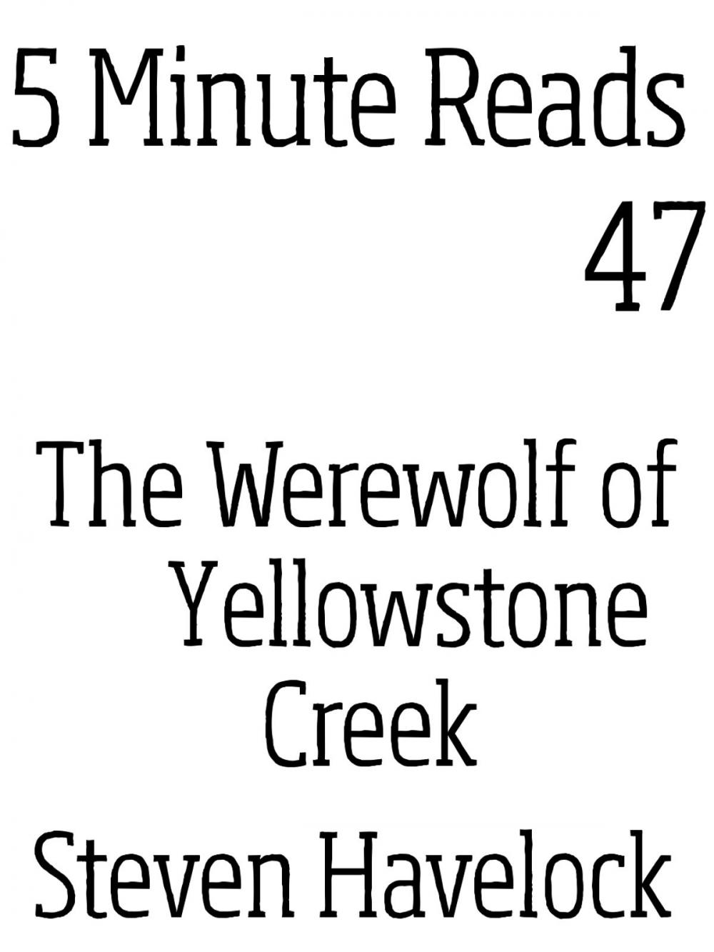 Big bigCover of Werewolf of Yellow Stone Creek