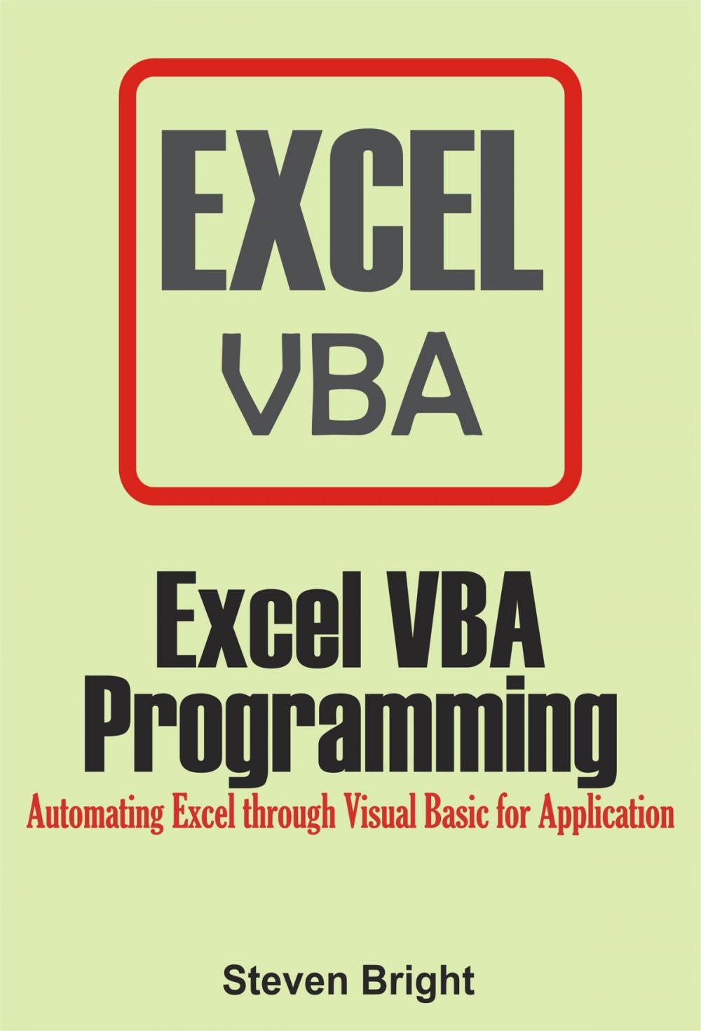 Big bigCover of Excel VBA Programming