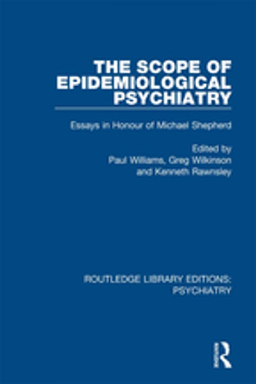 Big bigCover of The Scope of Epidemiological Psychiatry