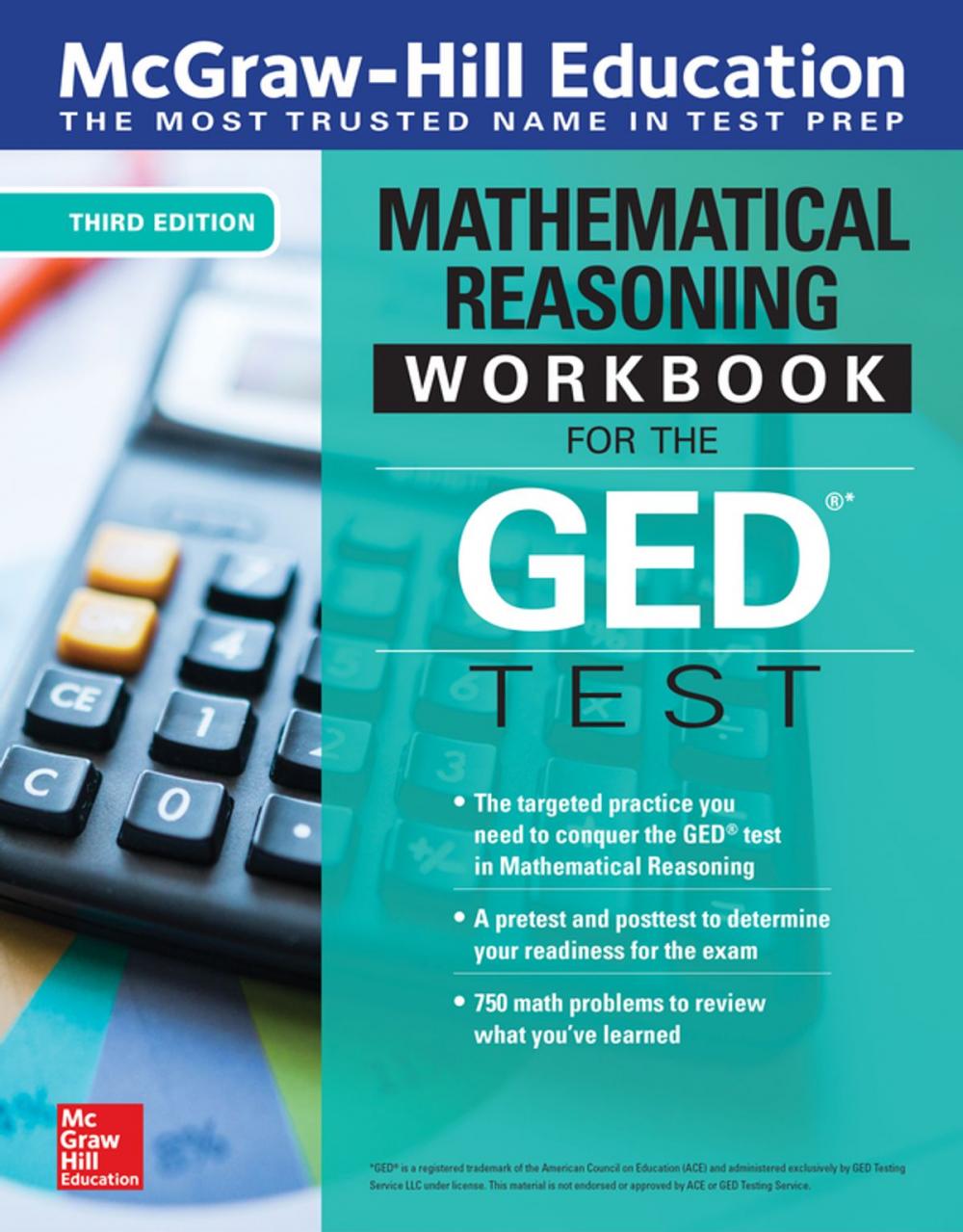 Big bigCover of McGraw-Hill Education Mathematical Reasoning Workbook for the GED Test, Third Edition