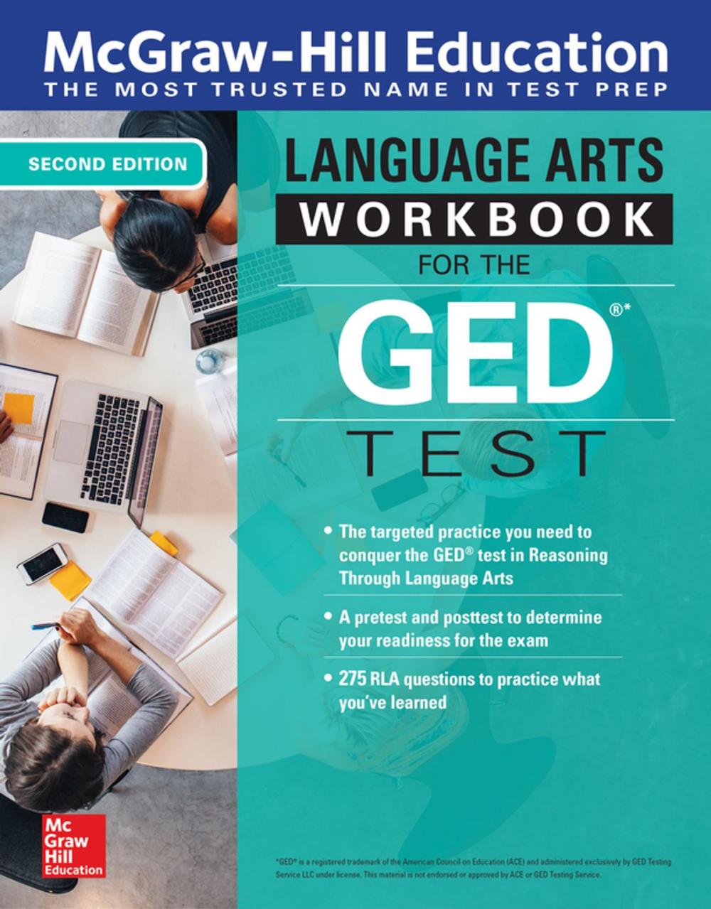 Big bigCover of McGraw-Hill Education Language Arts Workbook for the GED Test, Second Edition