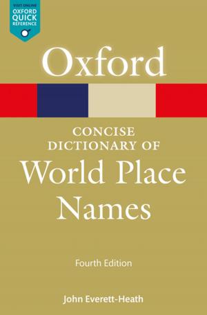 Book cover of The Concise Dictionary of World Place-Names