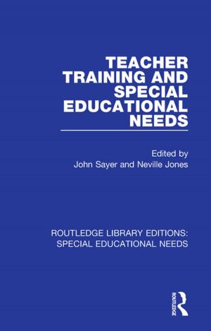 Cover of the book Teacher Training and Special Educational Needs by Thomas E. Cronin